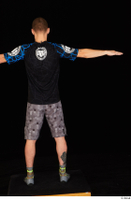  Max Dior black t shirt boxing shoes dressed grey shorts standing t poses whole body 0005.jpg
